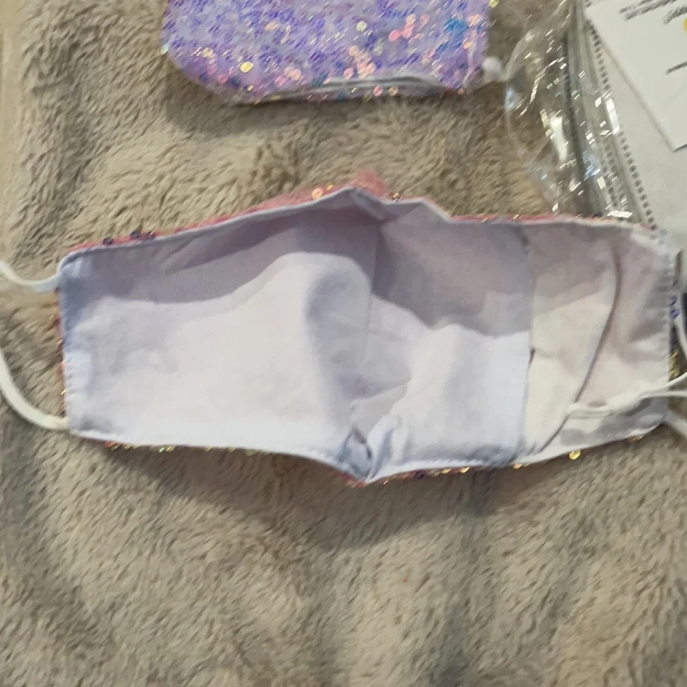 New set/2 sequin face masks